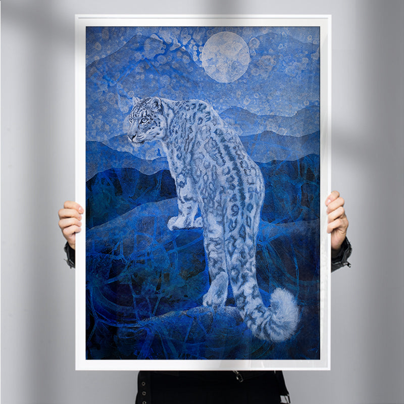 Freedom - Snow Leopard Wall Art by Carly Bouwman – Andy okay