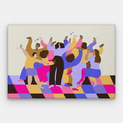 Every Floor Is A Dancefloor Canvas — Canvas Horizontal #01