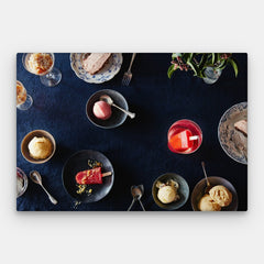 Ice Cream Drinks Canvas — Canvas Horizontal #01