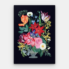 Big Floral Bouquet Canvas — Canvas Vertical #01