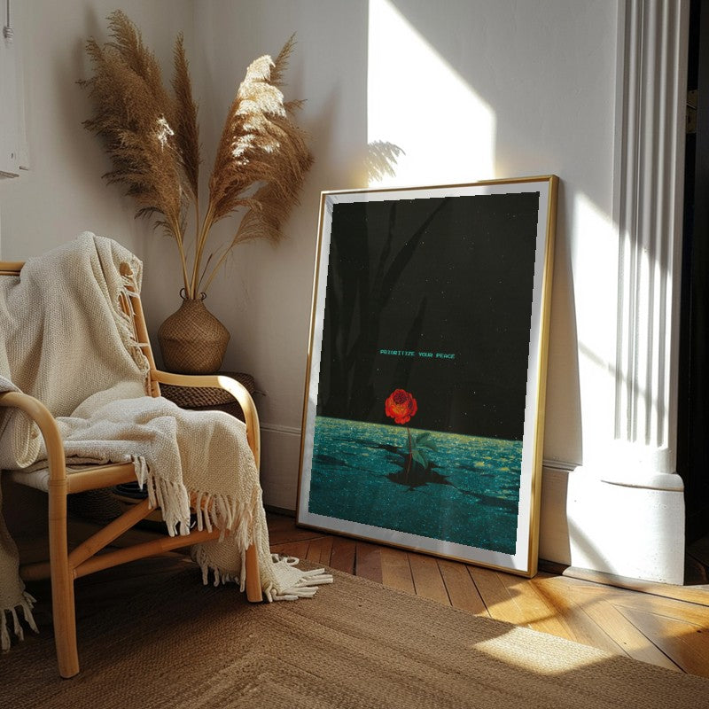 Prioritize Your Peace - Paugalk - Fine Art Print for Andy okay's
