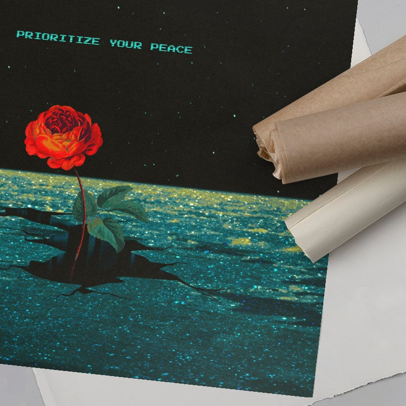 Prioritize Your Peace - Paugalk - Fine Art Print for Andy okay's