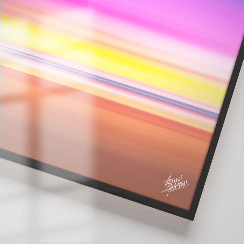 Free Spirit - Neon Sunset Beach Wall Art – Andy okay