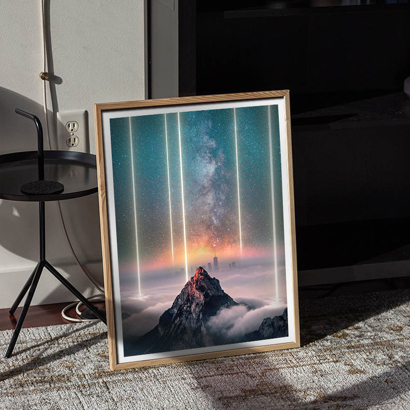 直筆サイン入り　Visions of Sonwai ハードカバー アートブック Beacons - Cosmic Mountain Art Print by Aaron Larson – Andy okay