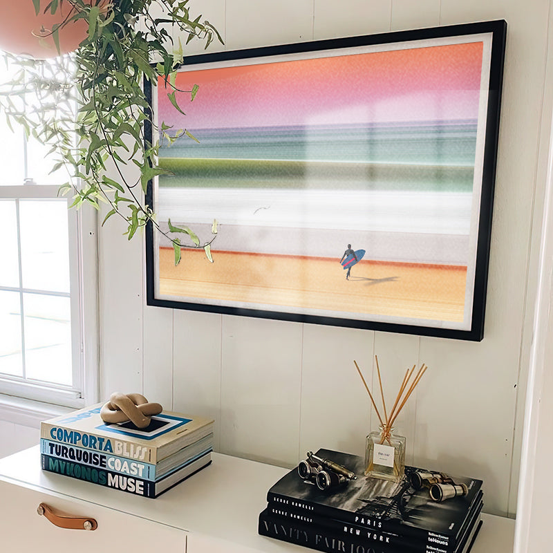 Tropic Lines - Minimalist Surf Beach Wall Art – Andy okay