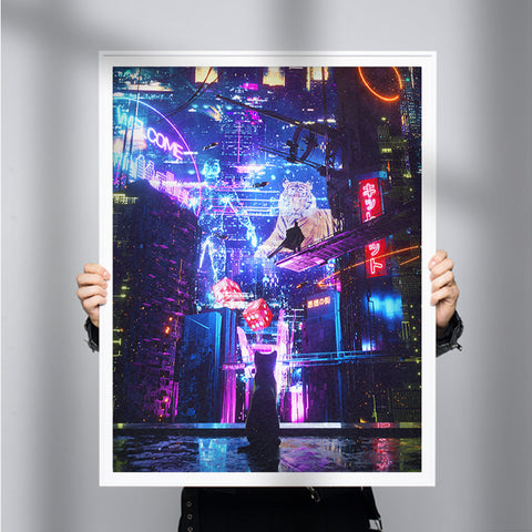 Ultimate Freedom [Best Seller] Cyberpunk Neon Gallery Wall Art by ...