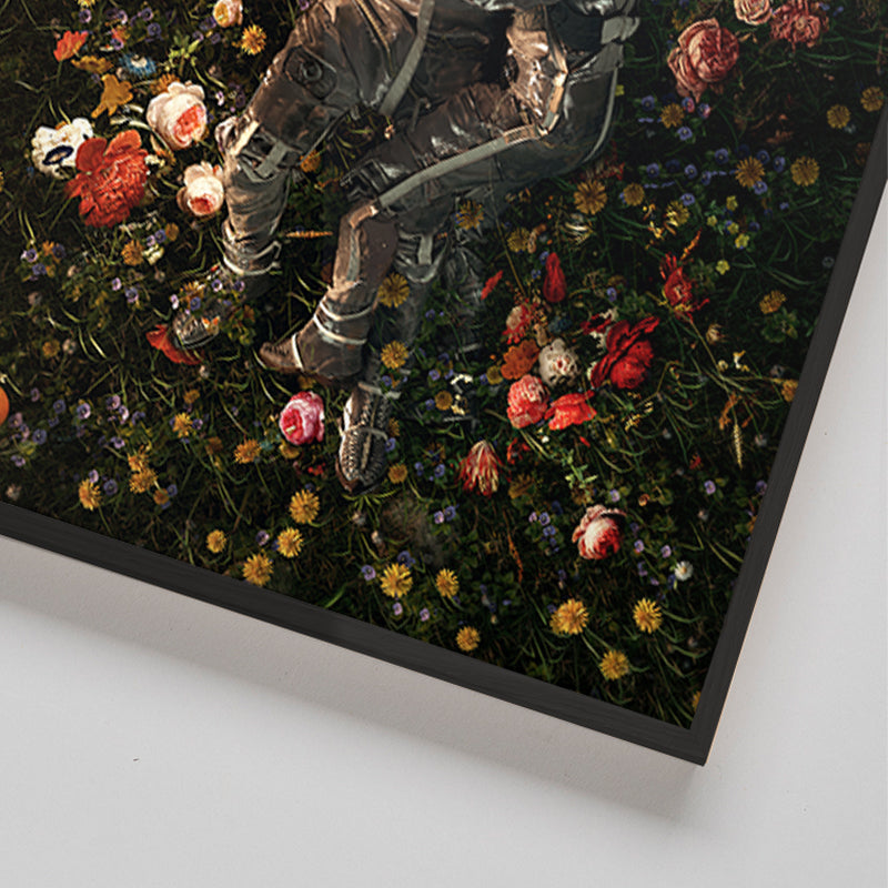 Garden Delights II – Astronaut in Flowers Print | Andy okay