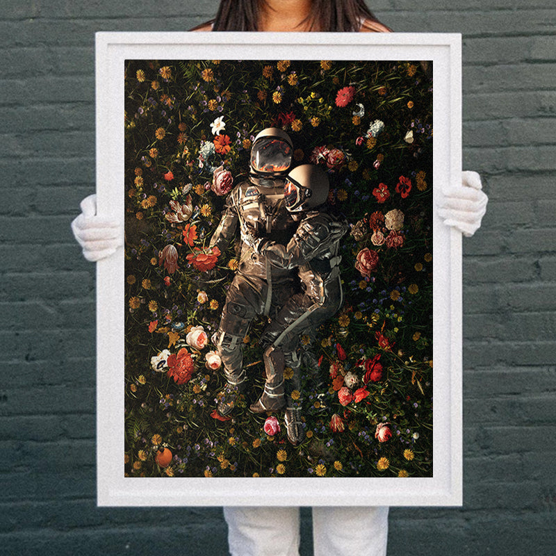 Garden Delights II [Best Seller] – Astronaut Gallery Wall Art by