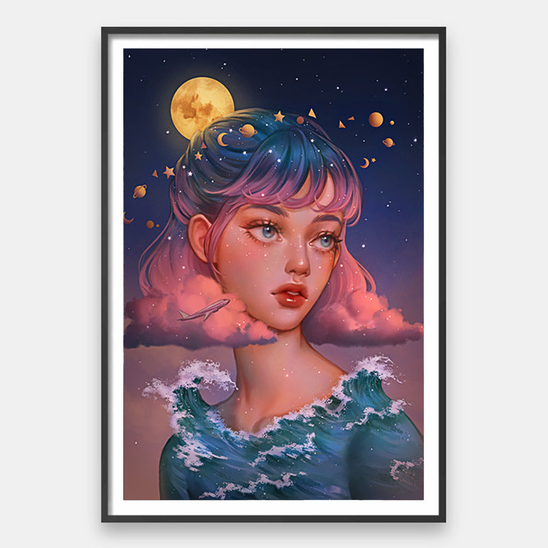 アート・デザイン・音楽 The Magnificent Jewels of Vera Hue Voyager [Top Rated] – Surreal Nature Gallery Wall Art by Karmen