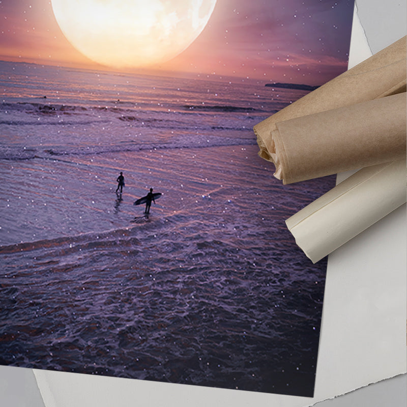 Moonlight Night - Surf Art Print – Andy okay