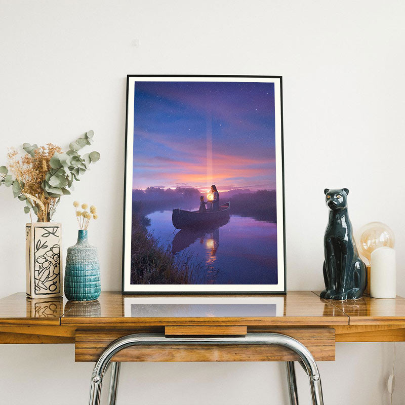 Moonrise – Surreal Moon Wall Art by Diego Hernandez | Fantasy