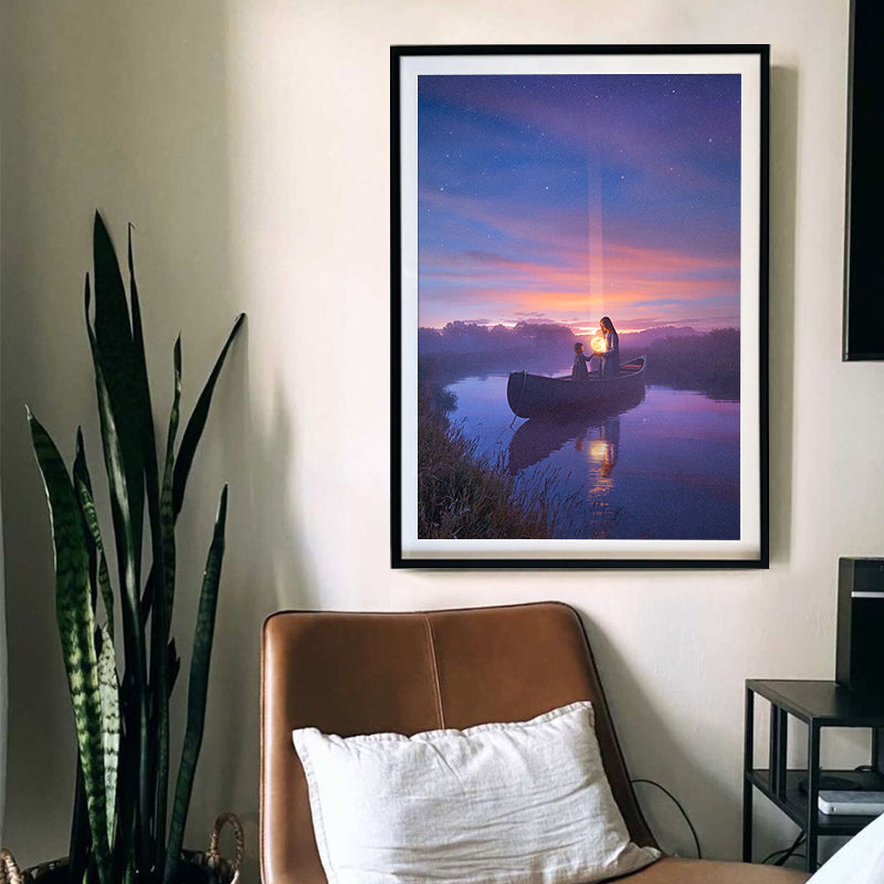 Moonrise – Surreal Moon Wall Art by Diego Hernandez | Fantasy