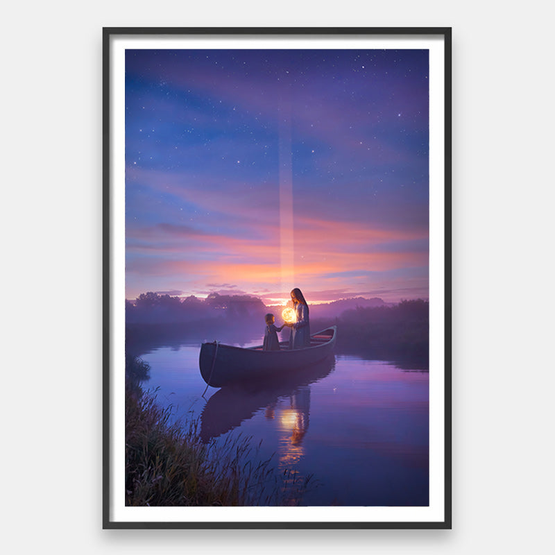 Moonrise – Surreal Moon Wall Art by Diego Hernandez | Fantasy