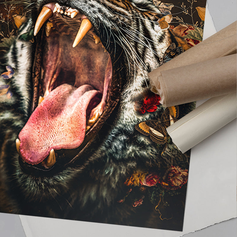 Tiger Wall Art Print – Colorful Indie Art | Andy okay