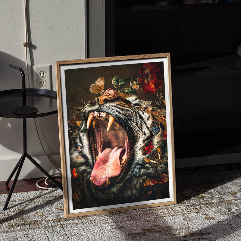 Tiger Wall Art Print – Colorful Indie Art | Andy okay