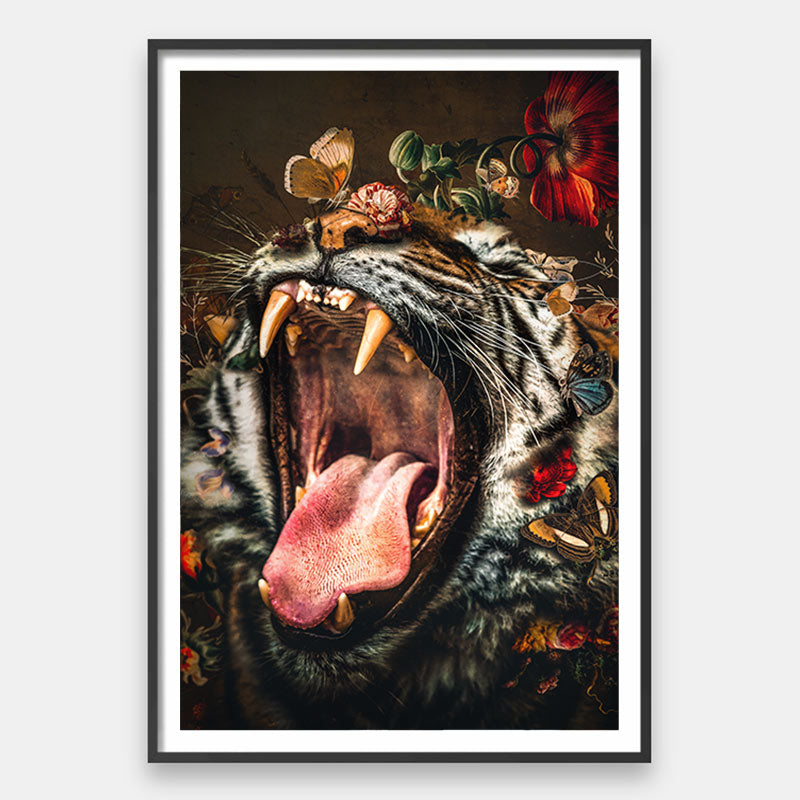 Tiger Wall Art Print – Colorful Indie Art | Andy okay