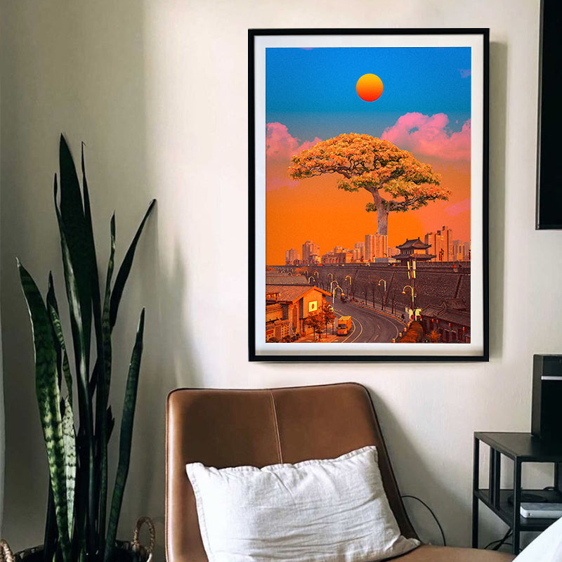 Bonsai City [Best Seller] – Japanese Gallery Wall Art | Futuristic