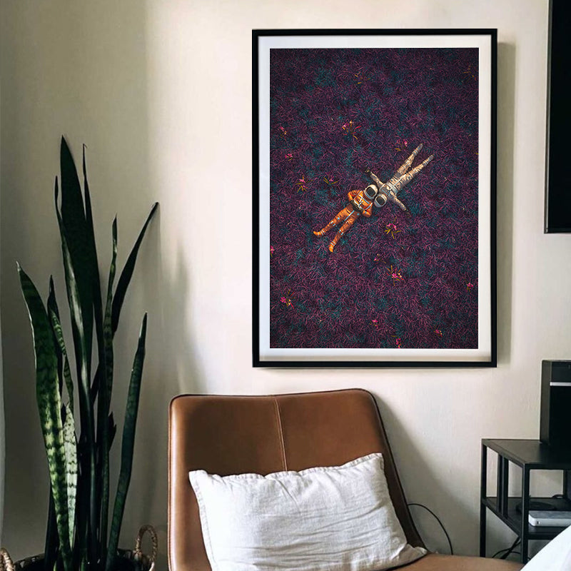 You're My Universe [Best Seller] Astronaut in Flowers Gallery Wall