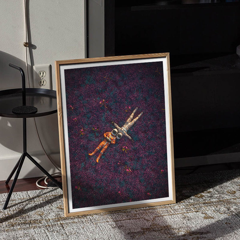 You're My Universe [Best Seller] Astronaut in Flowers Gallery Wall